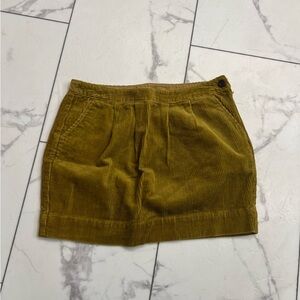 Old Navy Corduroy Mini Skirt in Mustard Yellow